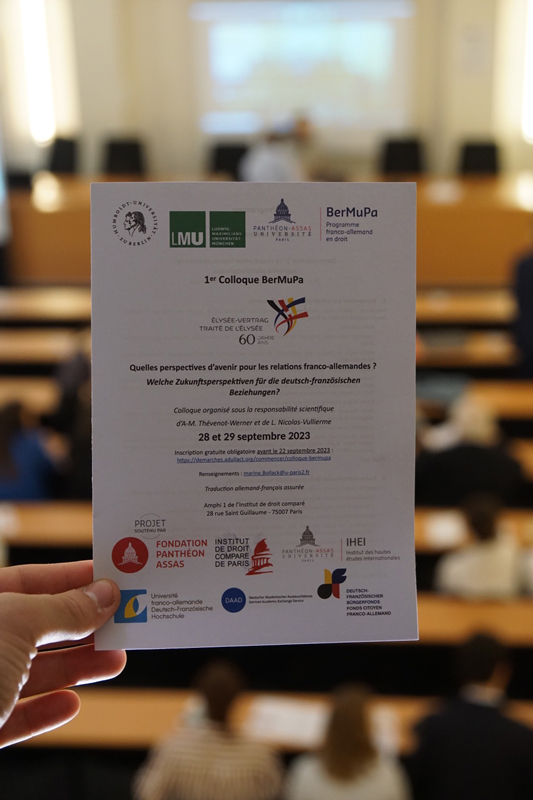 Photo du colloque du Bermupa au centre IDC de l'université Paris Panthéon Assas