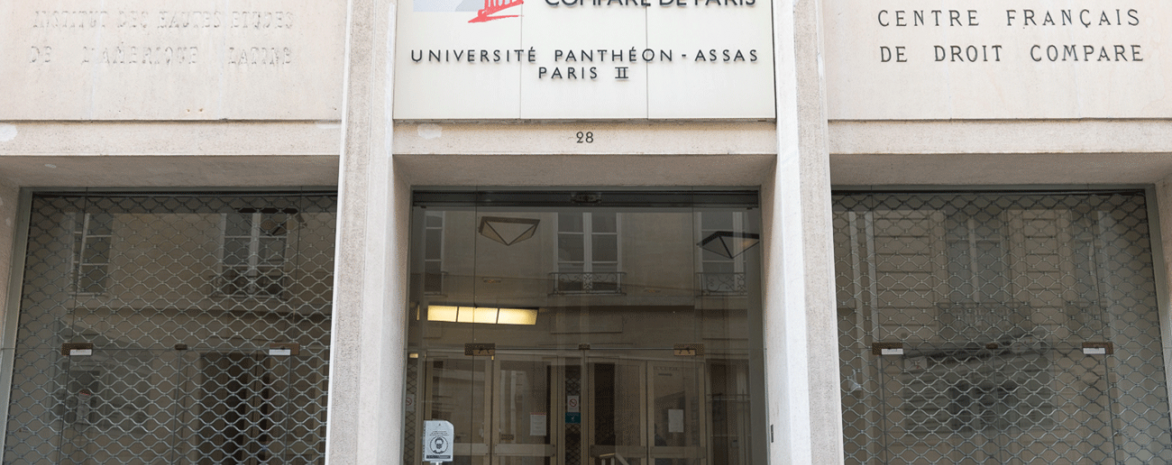 Façade de l'Institut de droit comparé de Paris